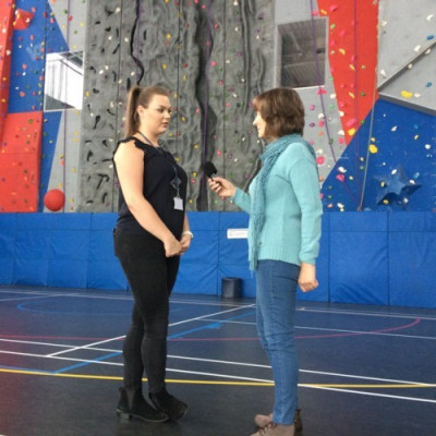 Veronika visits Wigan Youth Zone